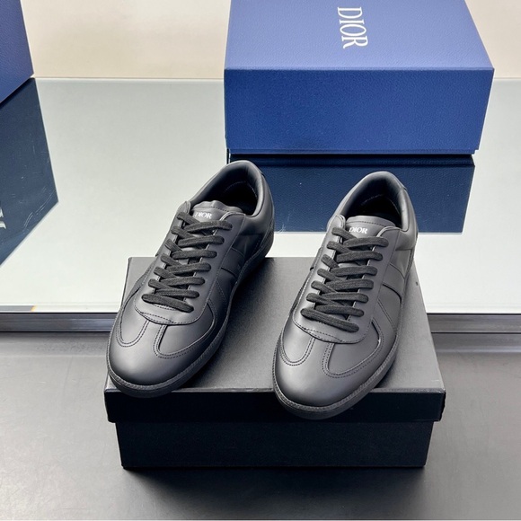 Dior Black Sneakers Sleek Minimalist Design - Picture 1 of 11